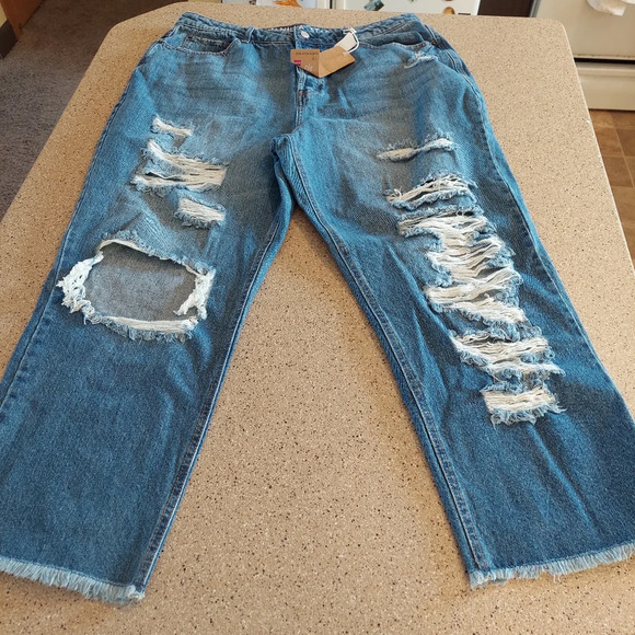 Super High Rise 90s Boyfriend Jeans NEW - Picture 2 of 13